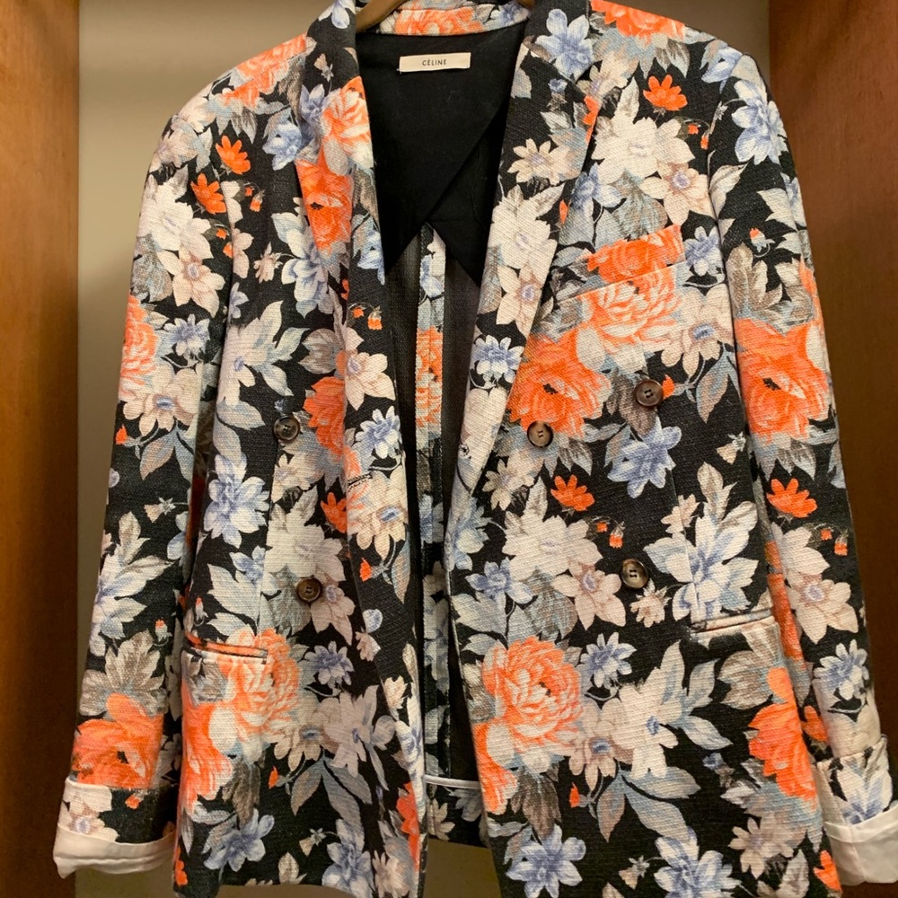 CELINE Floral Blazer
